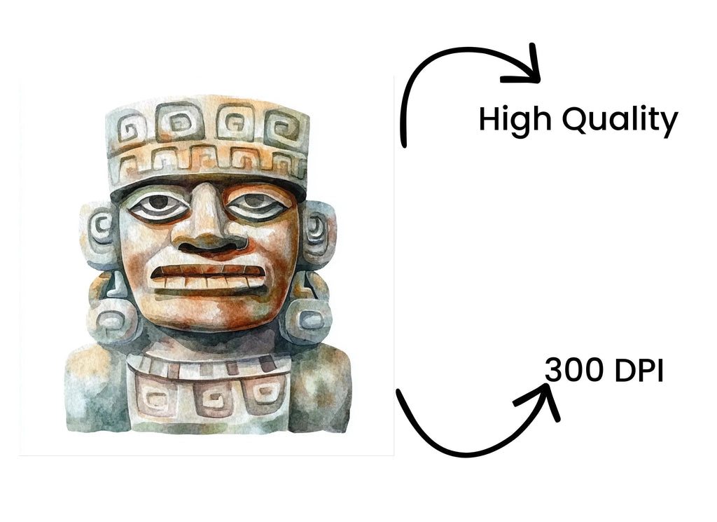 Mystical Stone Idol Clipart Bundle