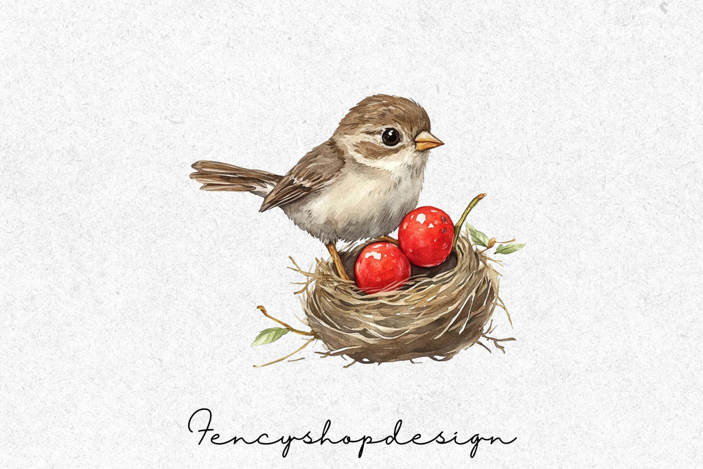 Charming Bird Clipart Bundle for Crafts