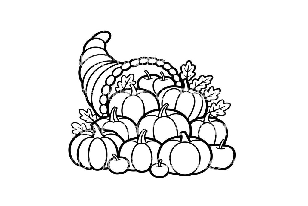Thanksgiving Cornucopia Coloring Books