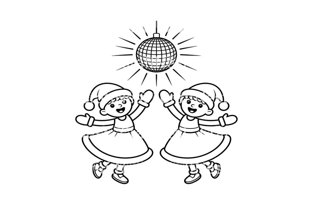 Snowflake Disco Party Fun Coloring Books