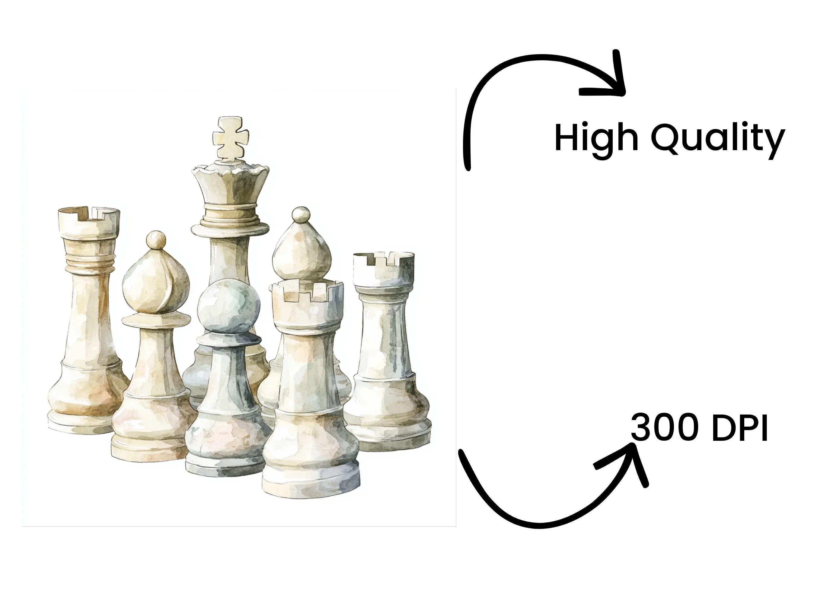Chess Pieces Clipart Bundle