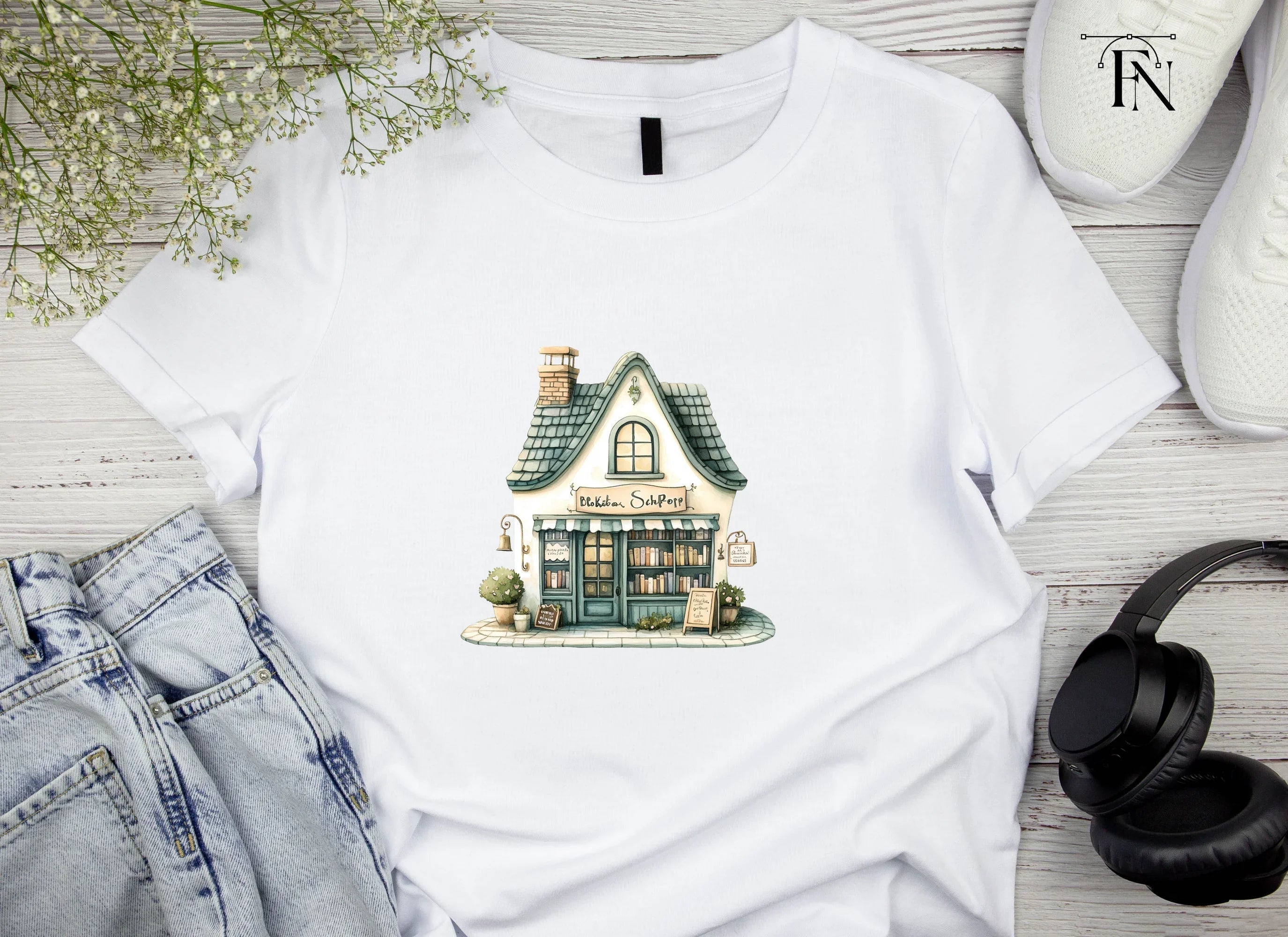 Cozy Bookshop Clipart Bundle