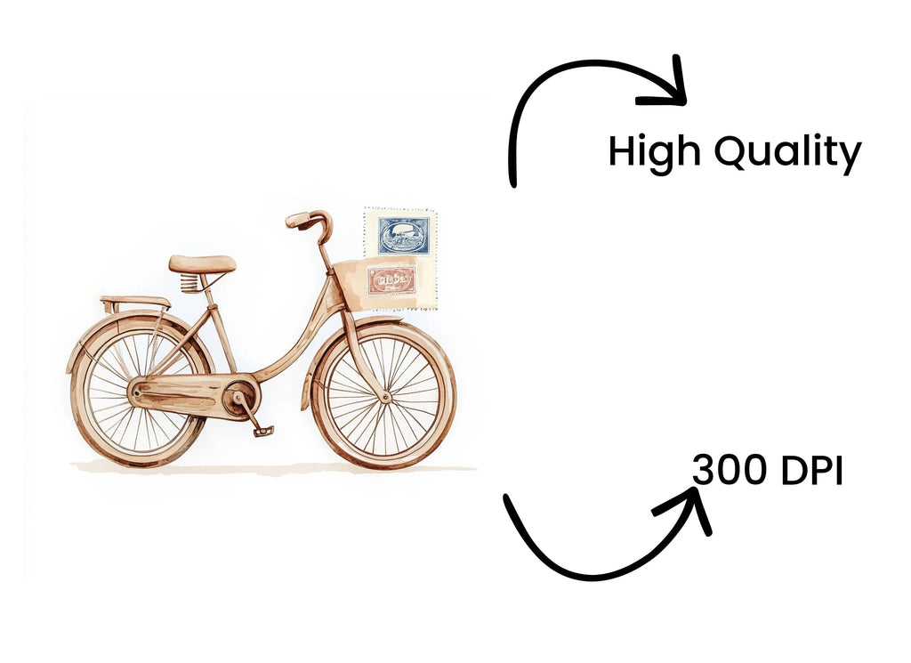 Bicycle Stamps Clipart Bundle