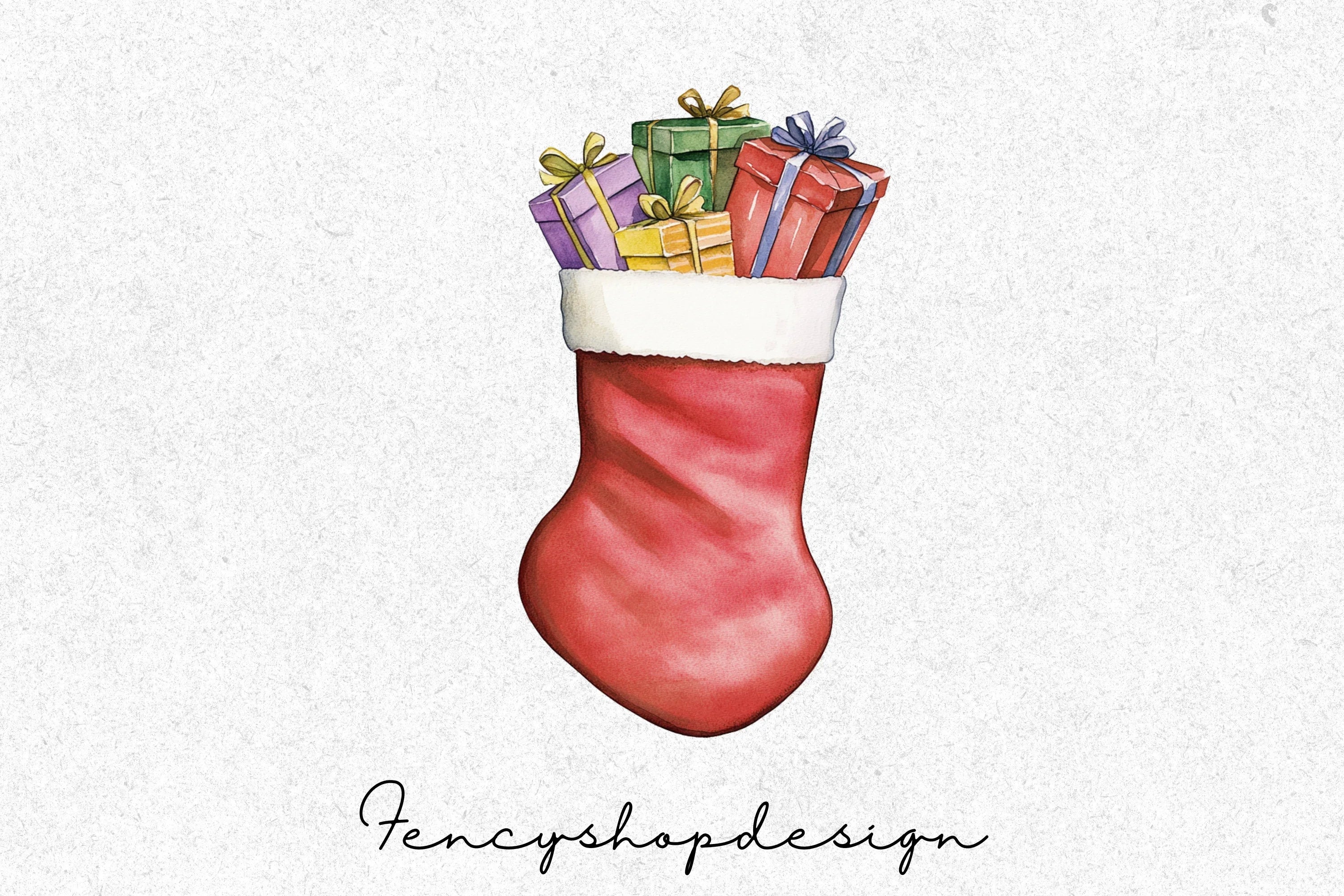Christmas Stockings Clipart Bundle