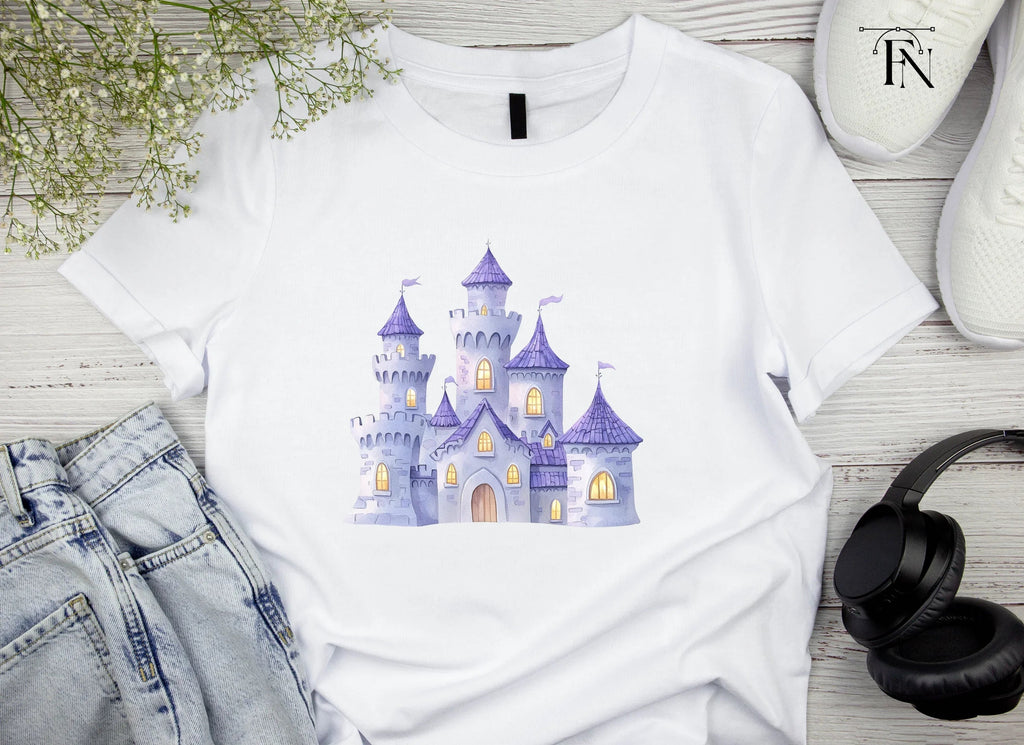 Enchanted Purple Castle Clipart Bundle