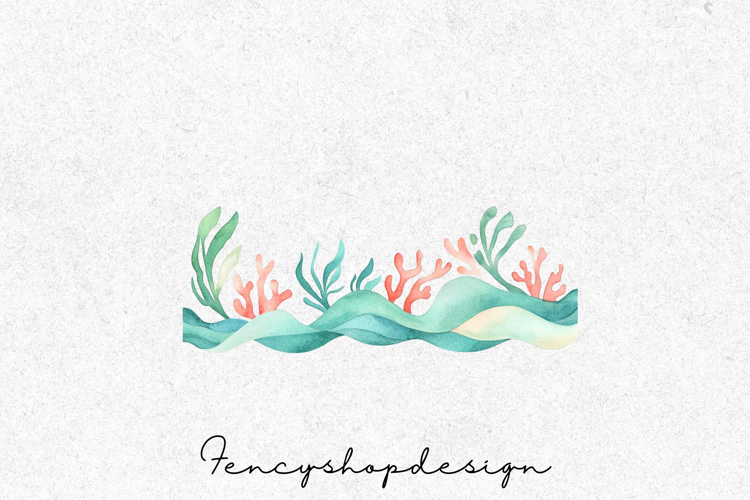 Ocean Elements Clipart Bundle
