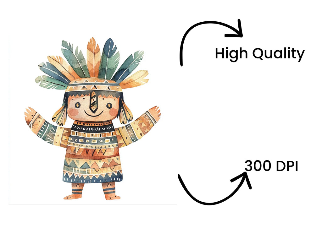 Tribal Totem Pole Clipart Bundle