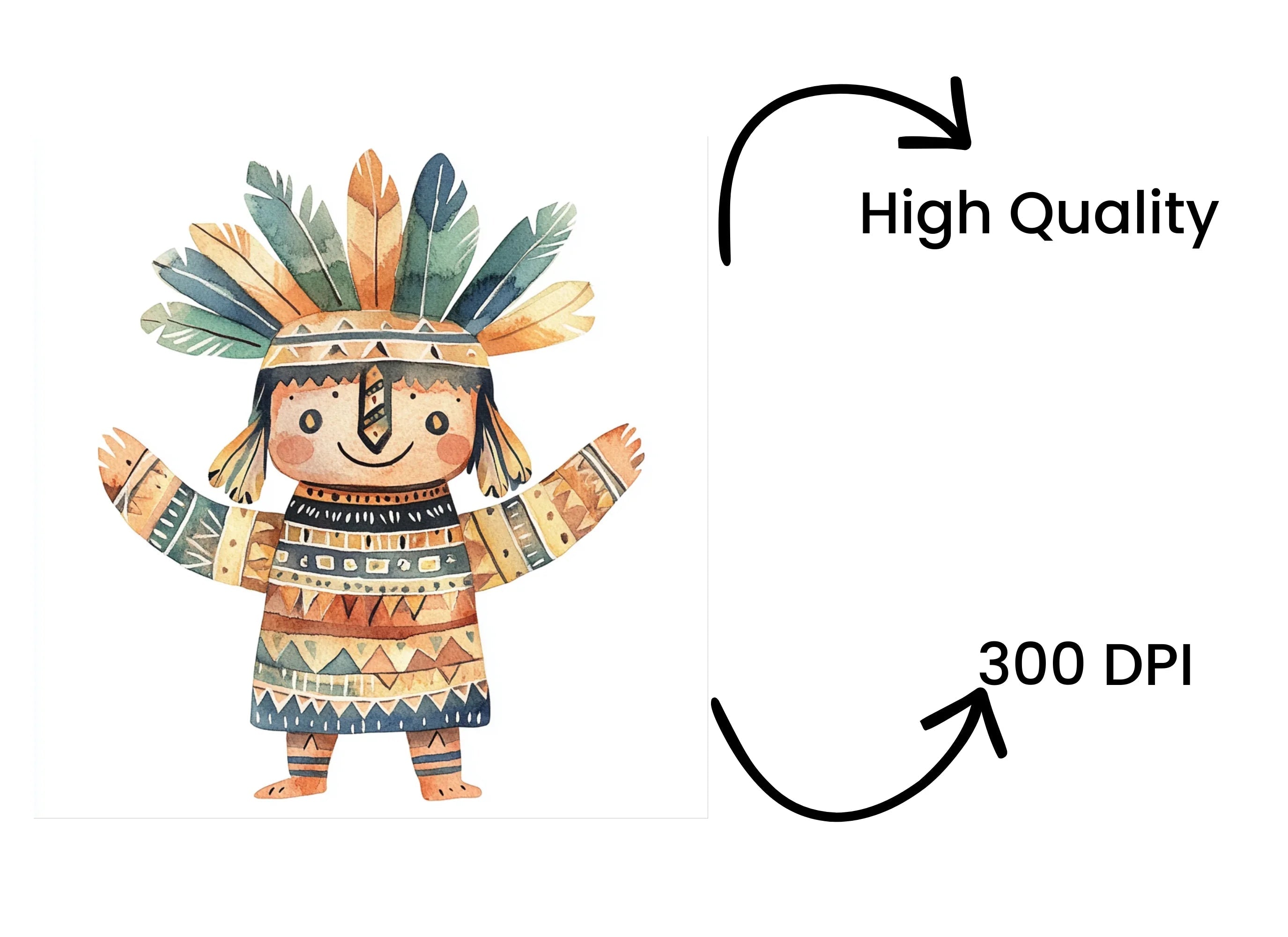 Tribal Totem Pole Clipart Bundle