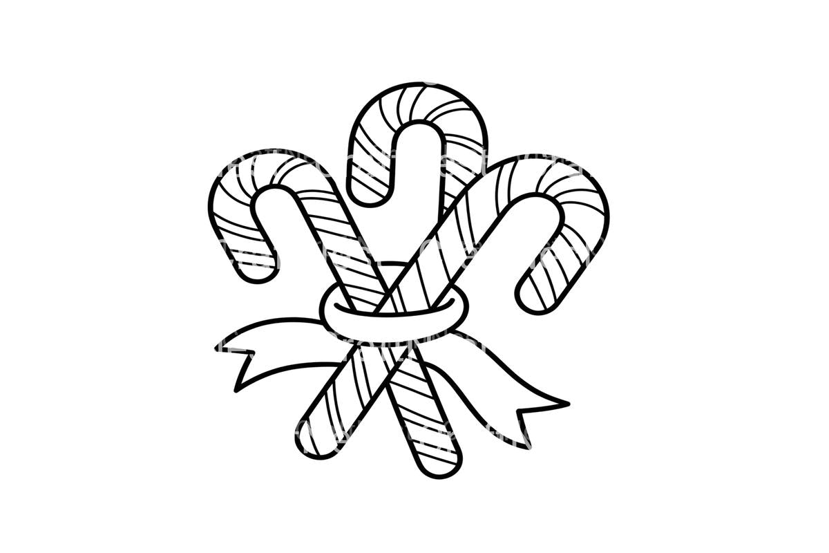 Candy Cane Bundles Coloring Books