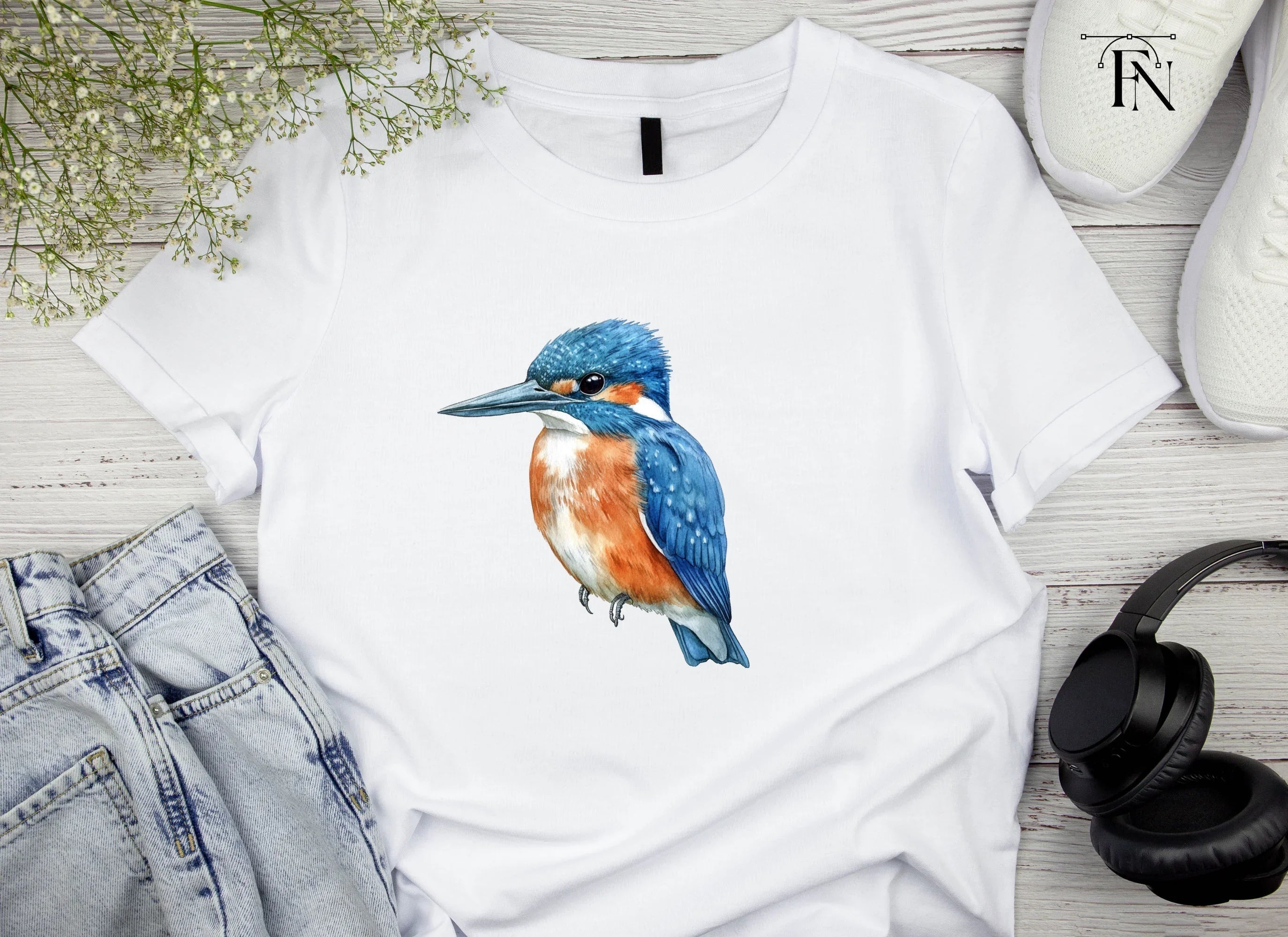 Vibrant Kingfisher Clipart Bundle