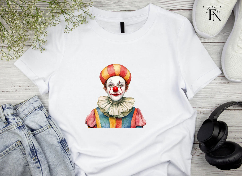 Two Happy Clowns Portraits Clipart Bundle