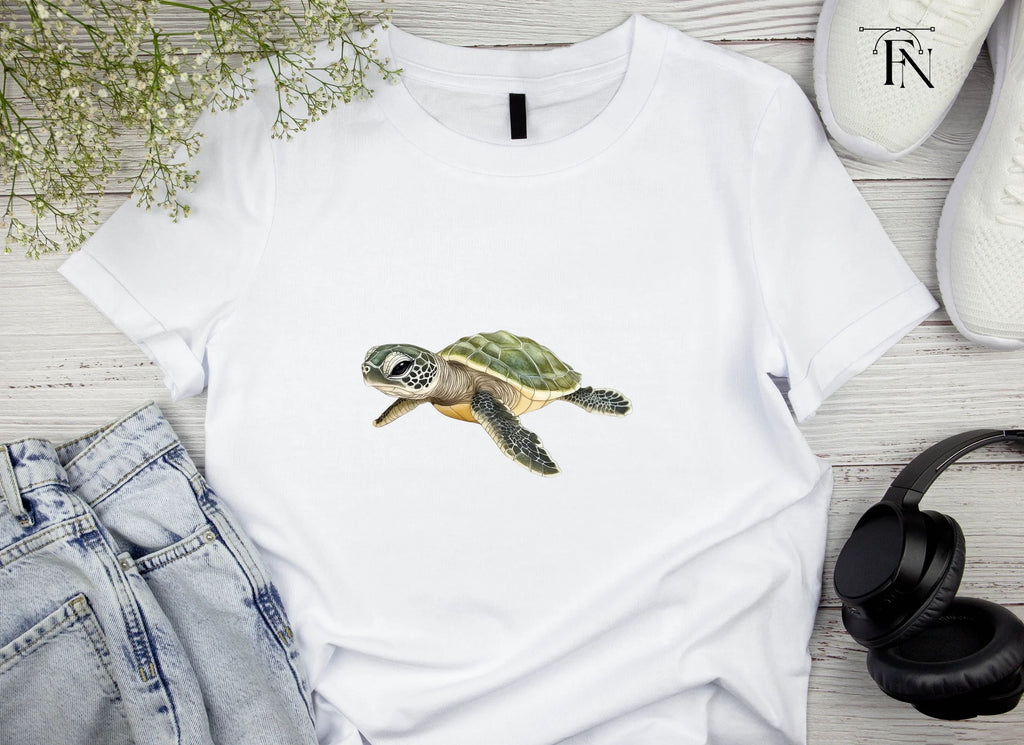Adorable Baby Sea Turtle Clipart Bundle