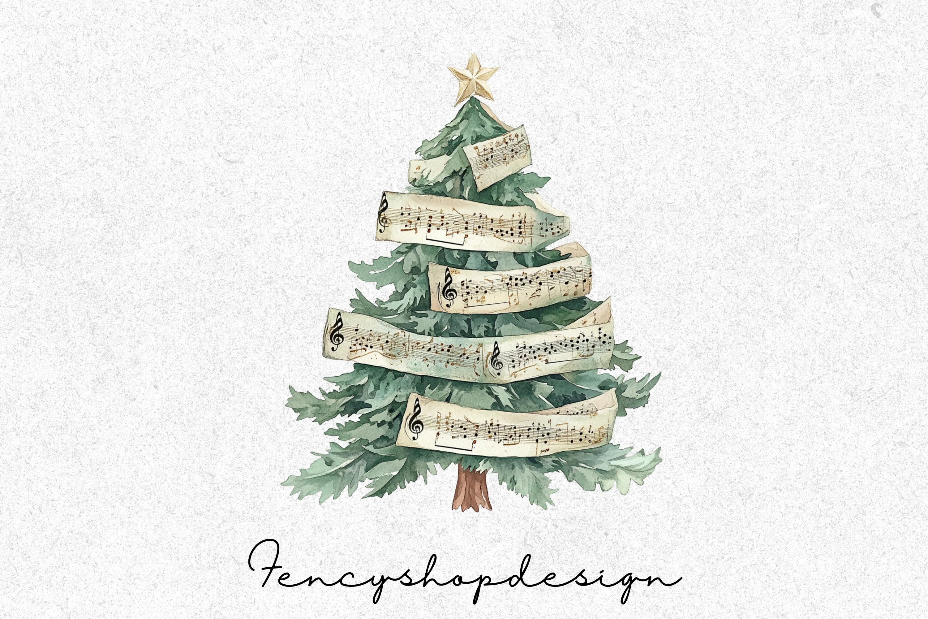 Christmas Tree Clipart Bundle