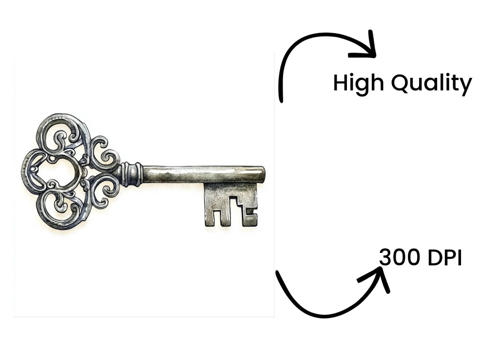 Ornate Antique Keys Clipart Bundle