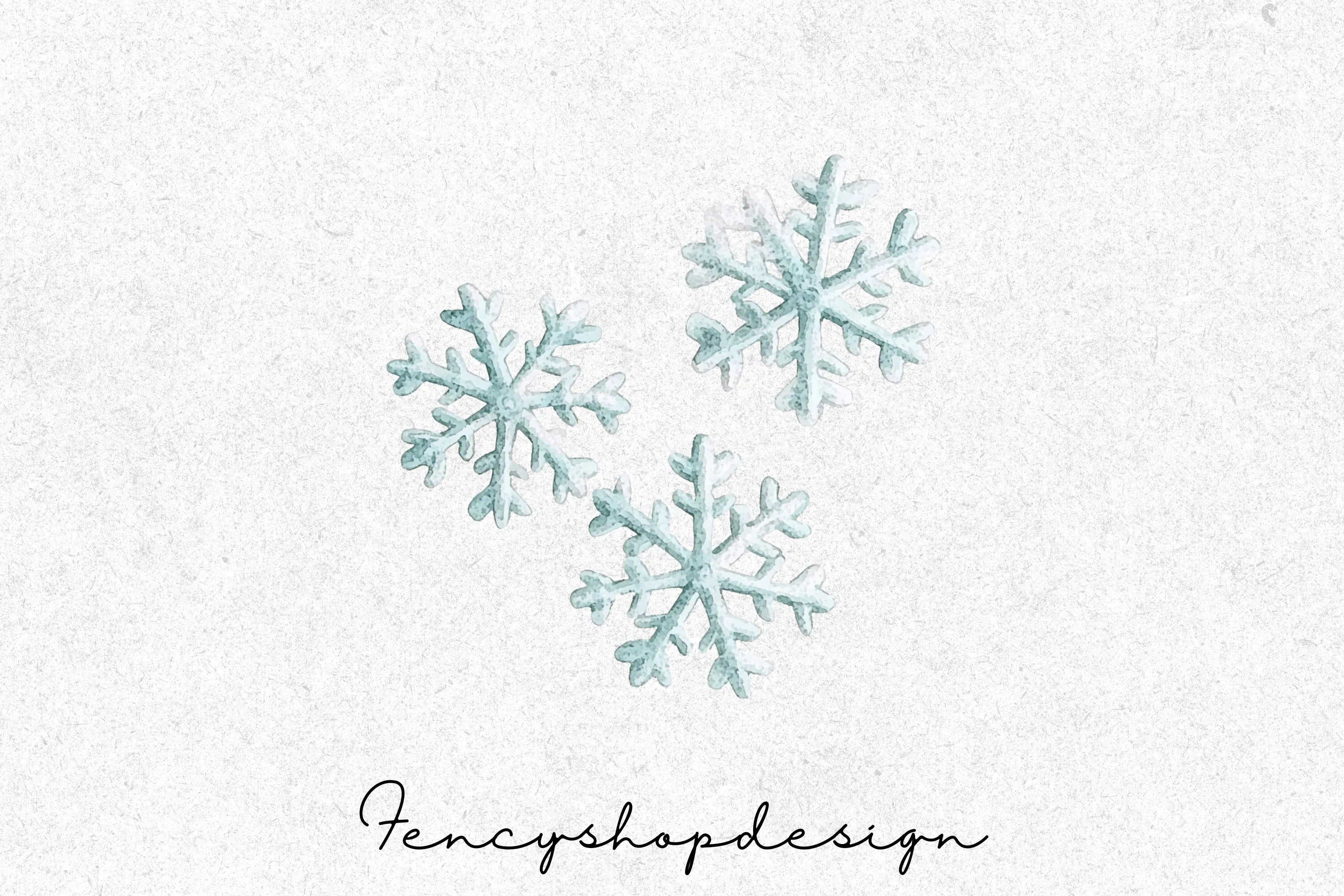 Elegant Snowflake Clipart Bundle
