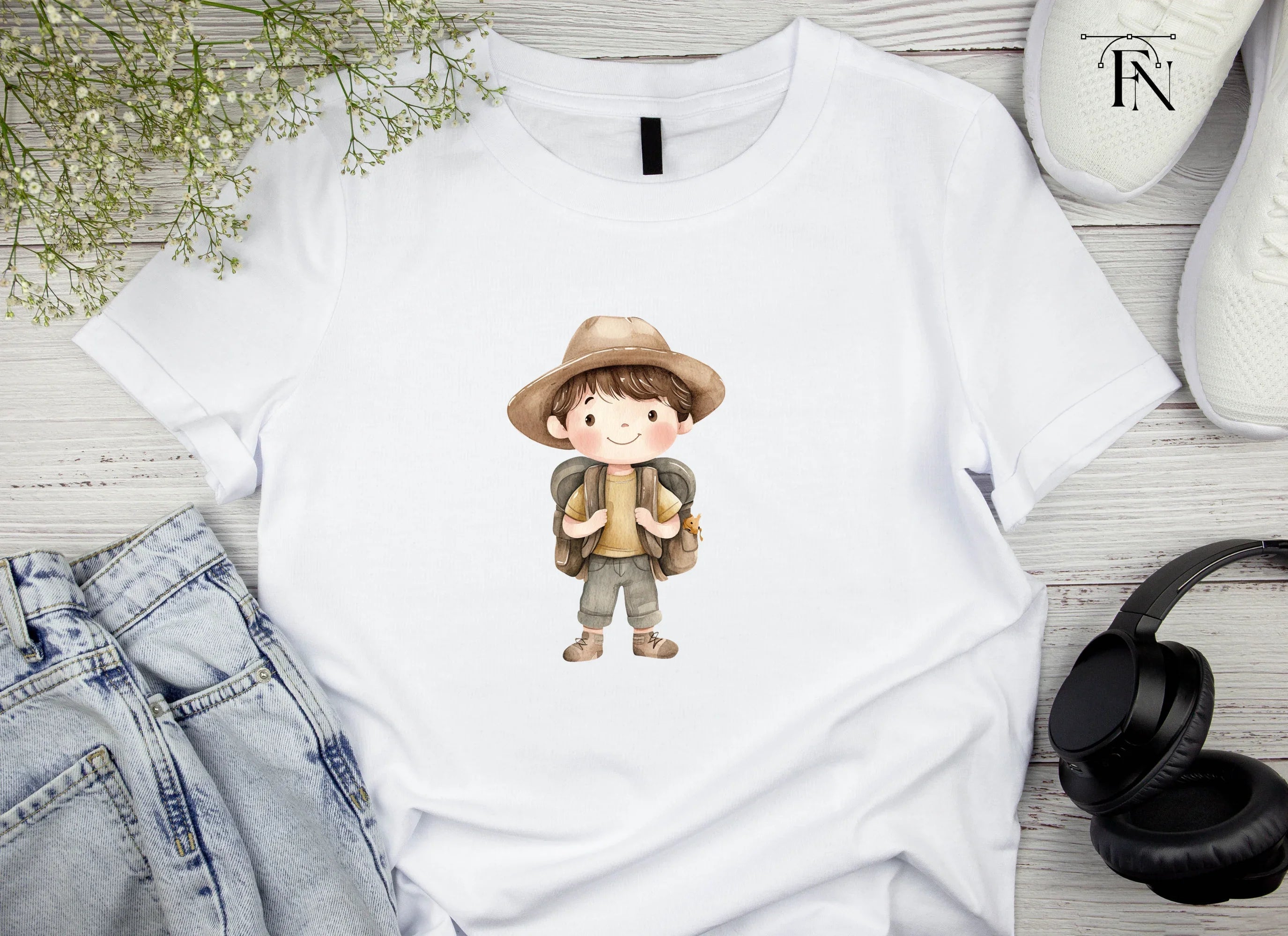 Cute Boy Explorer Clipart Bundle