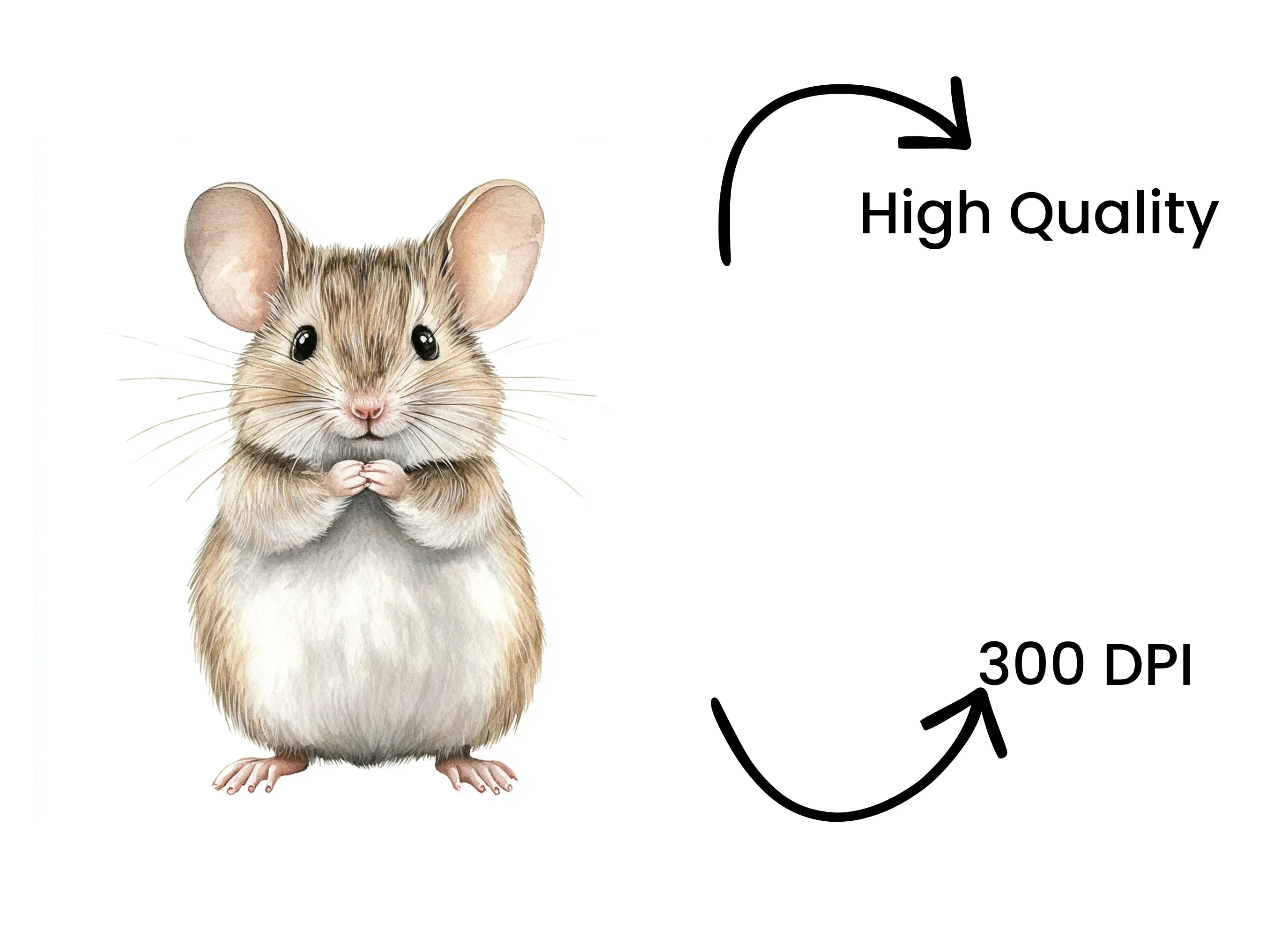 Cute Mouse Clipart Bundle