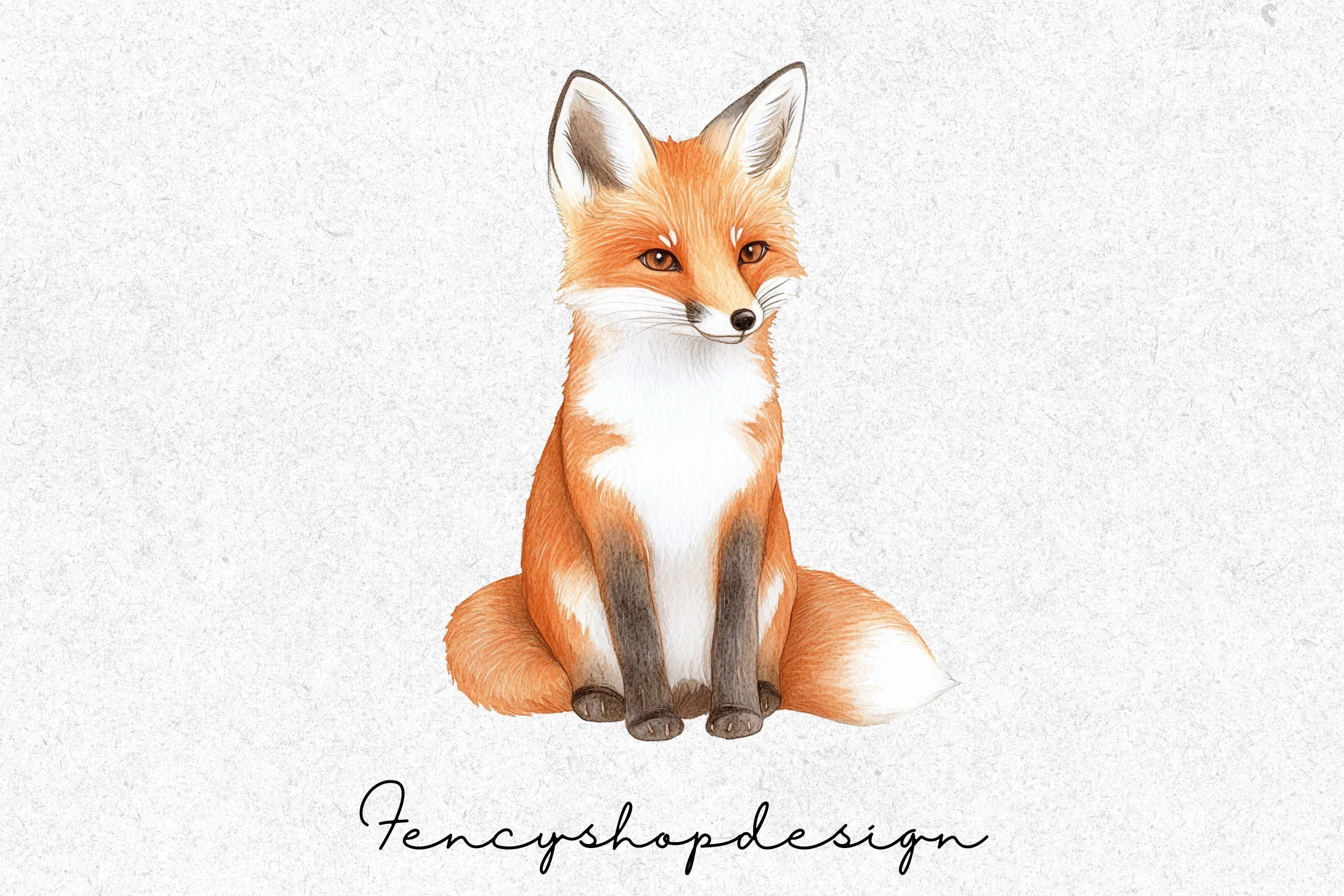 Adorable Fox Clipart Bundle