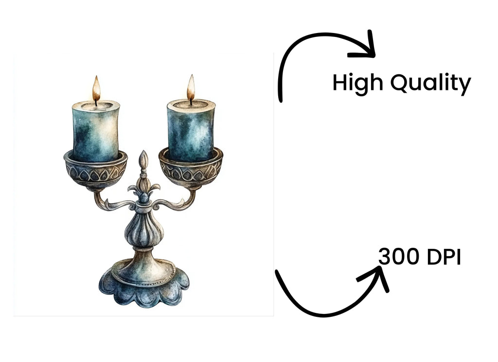 Candelabra Clipart Bundle
