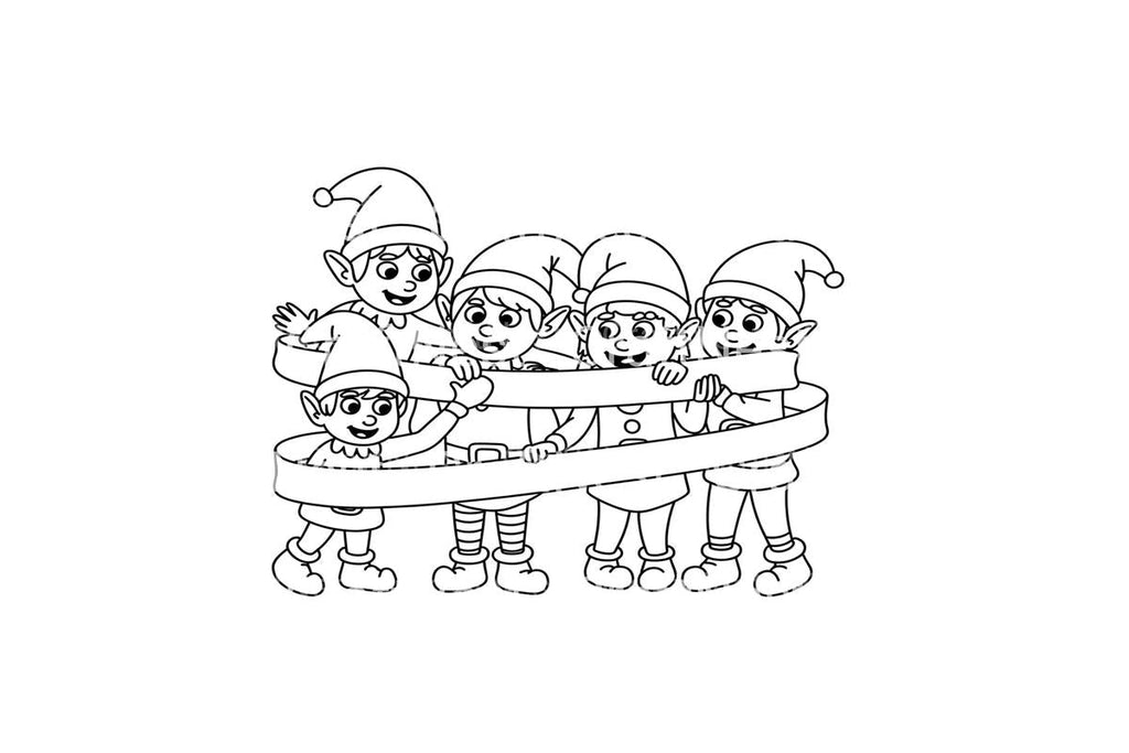 Christmas Elf Adventures Coloring Books