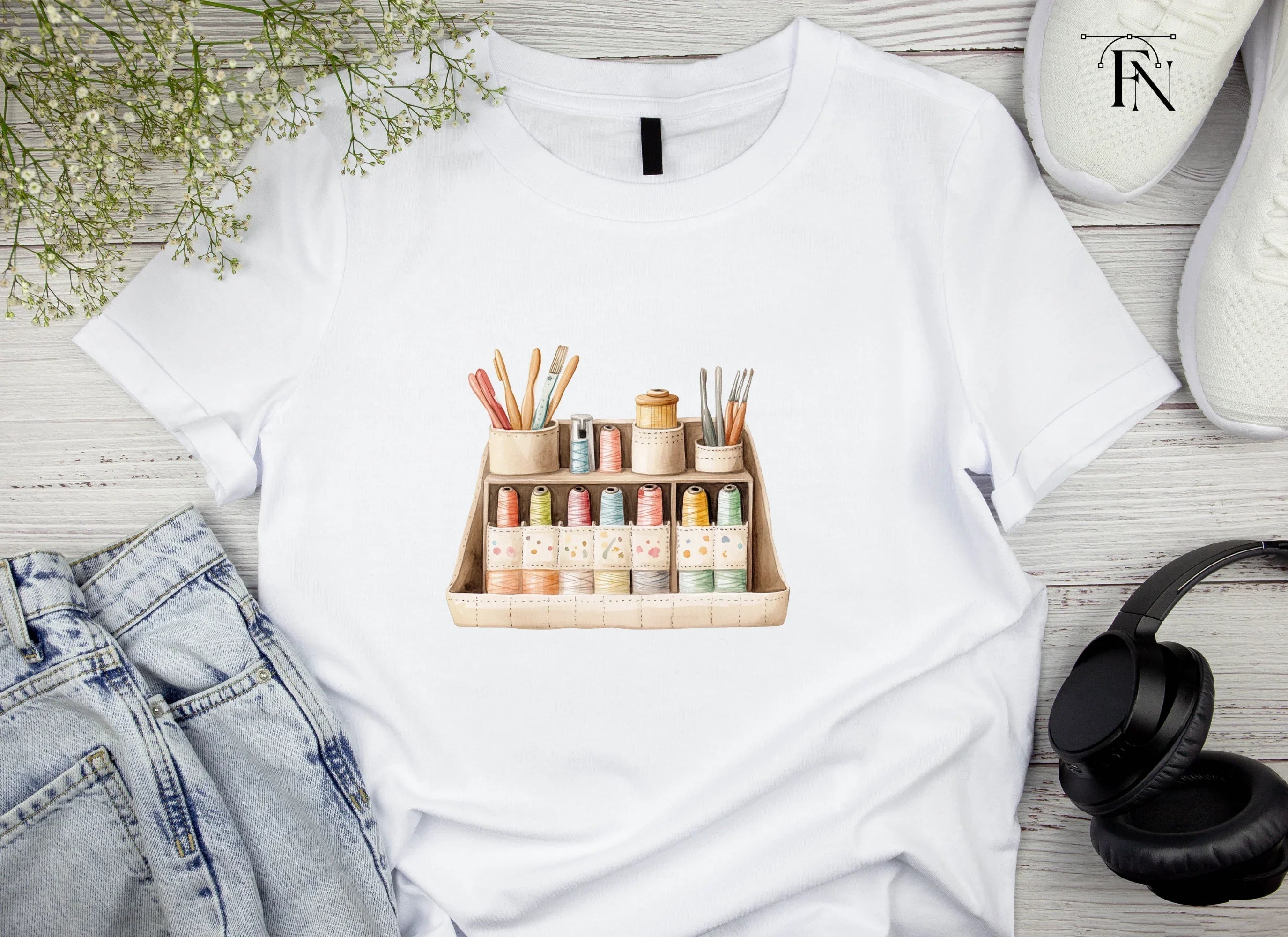 Craft Room Organizer Clipart Bundle