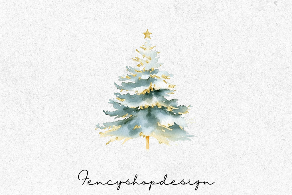 Christmas Tree Clipart Bundle