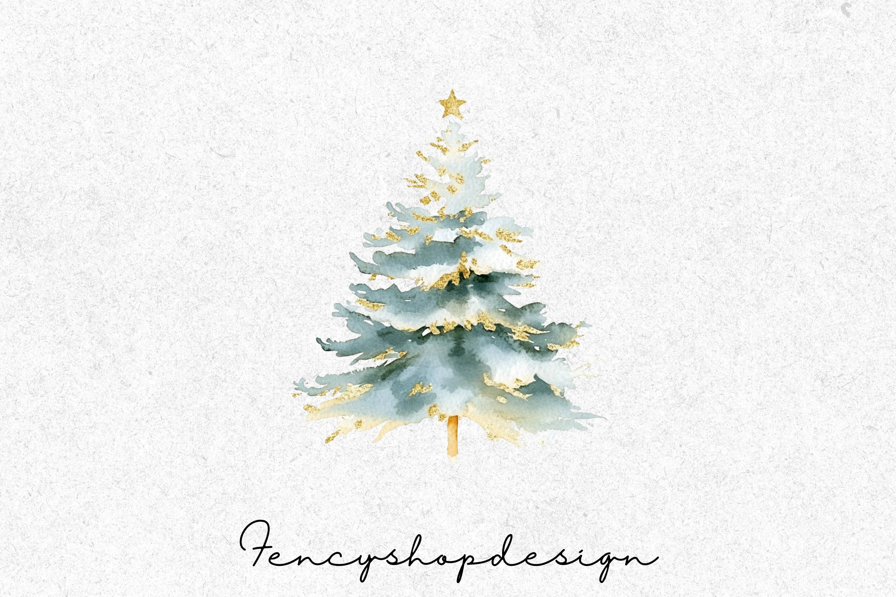 Christmas Tree Clipart Bundle