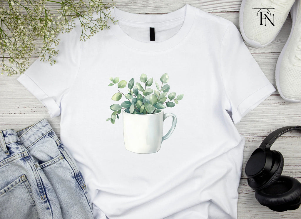 Eucalyptus in Mugs Clipart Bundle