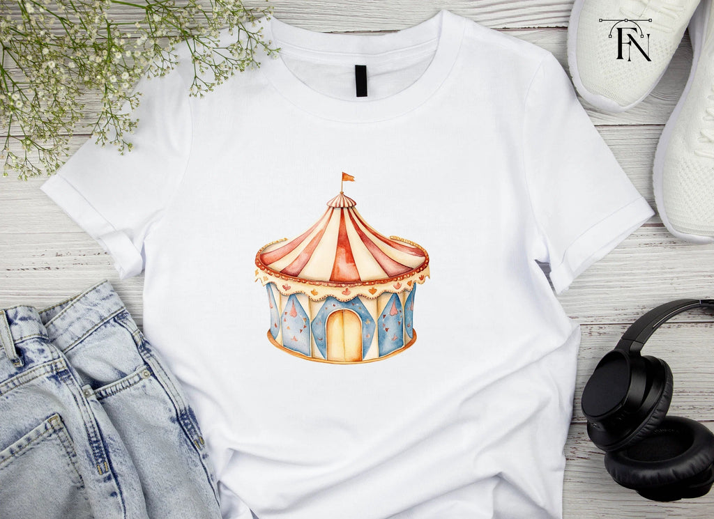 Whimsical Circus Tent Clipart Bundle