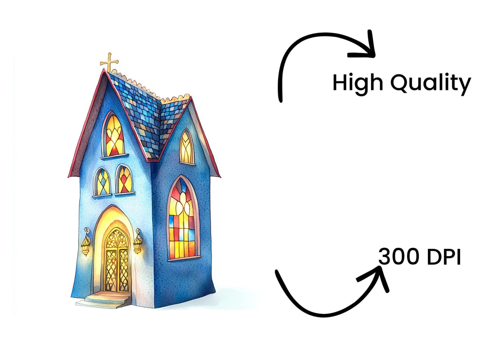 Fantasy Church Clipart Bundle