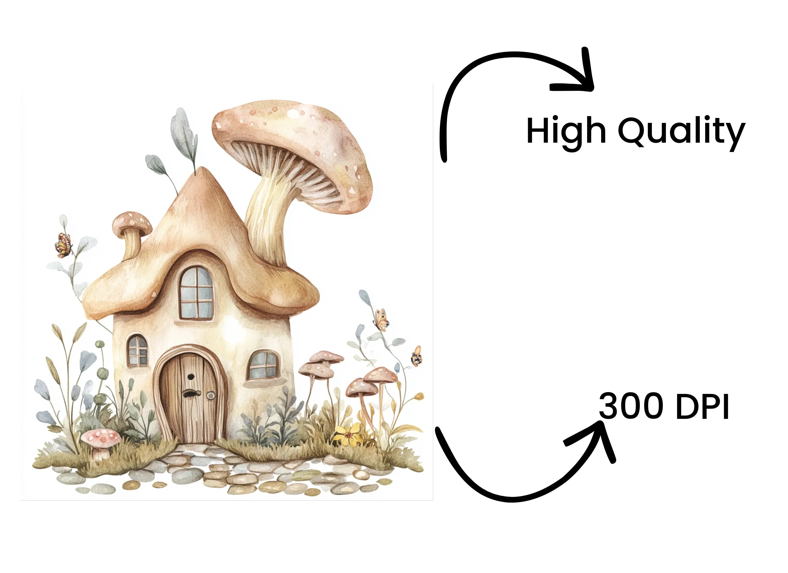 Enchanted Forest Homes Clipart Bundle