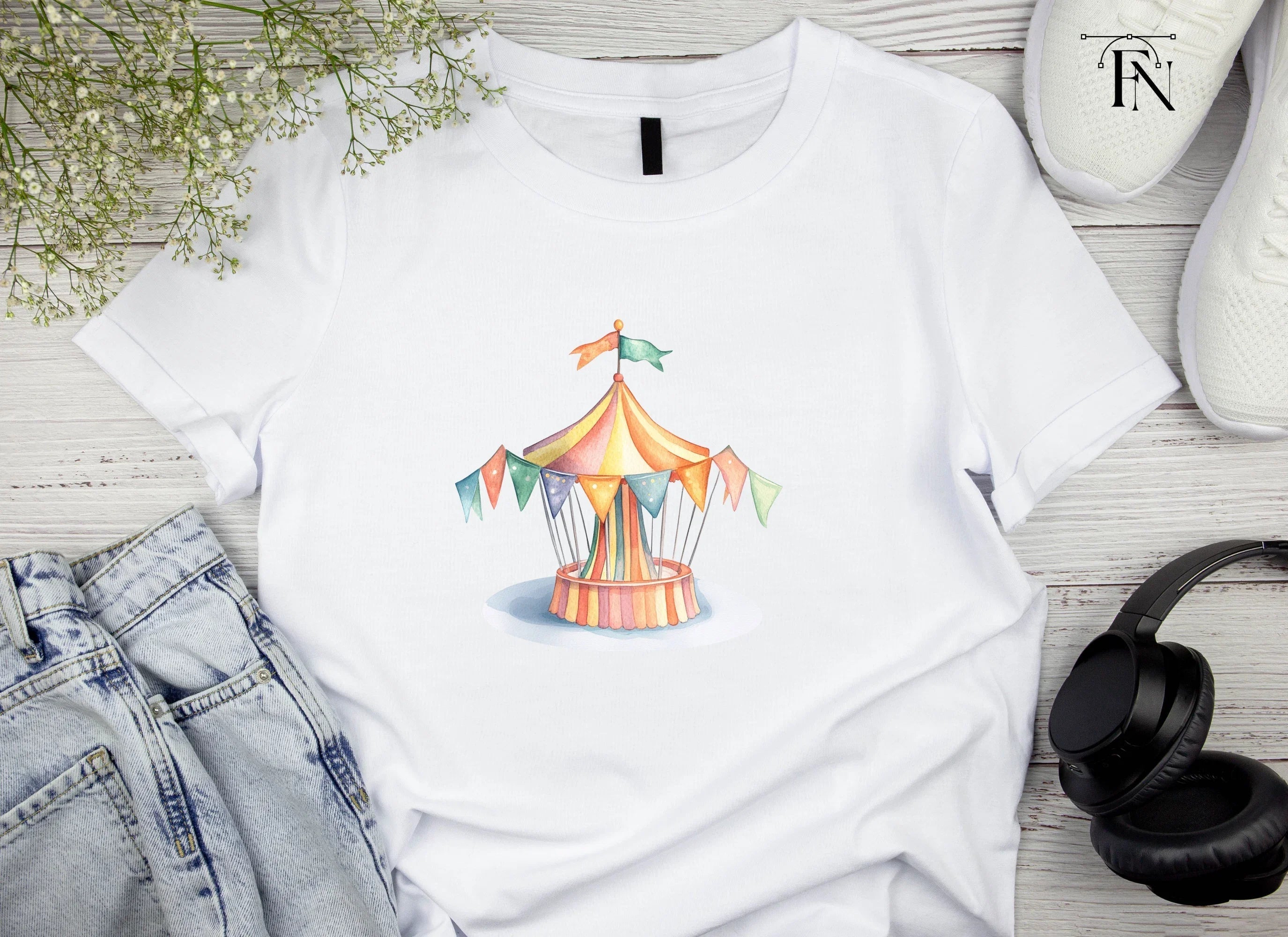 Carousel Ride Clipart Bundle