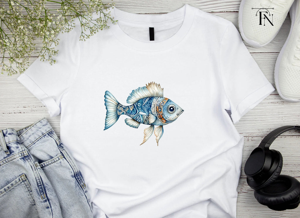 Decorative Blue Fish Clipart Bundle