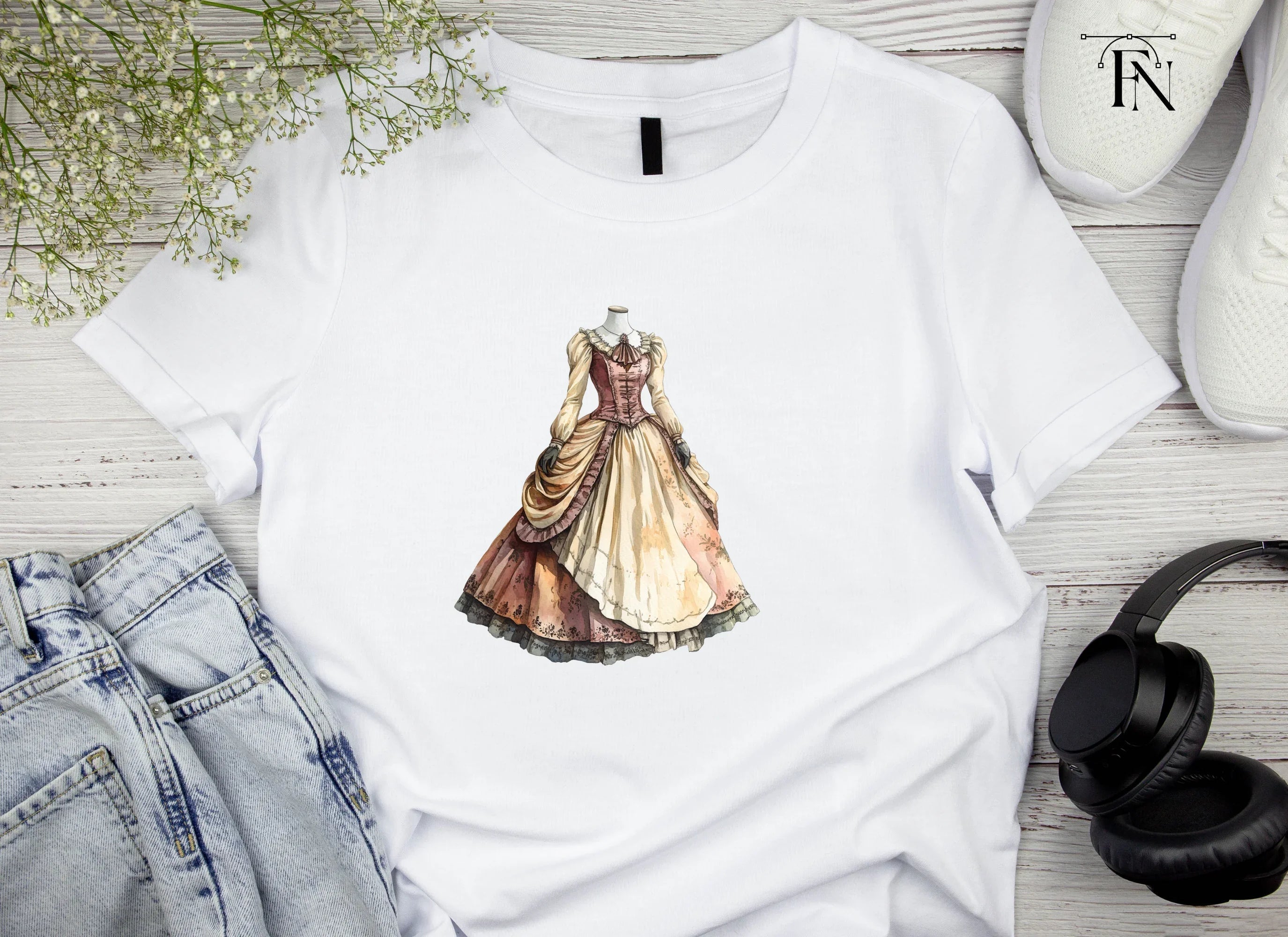 Victorian Gown Clipart Bundle