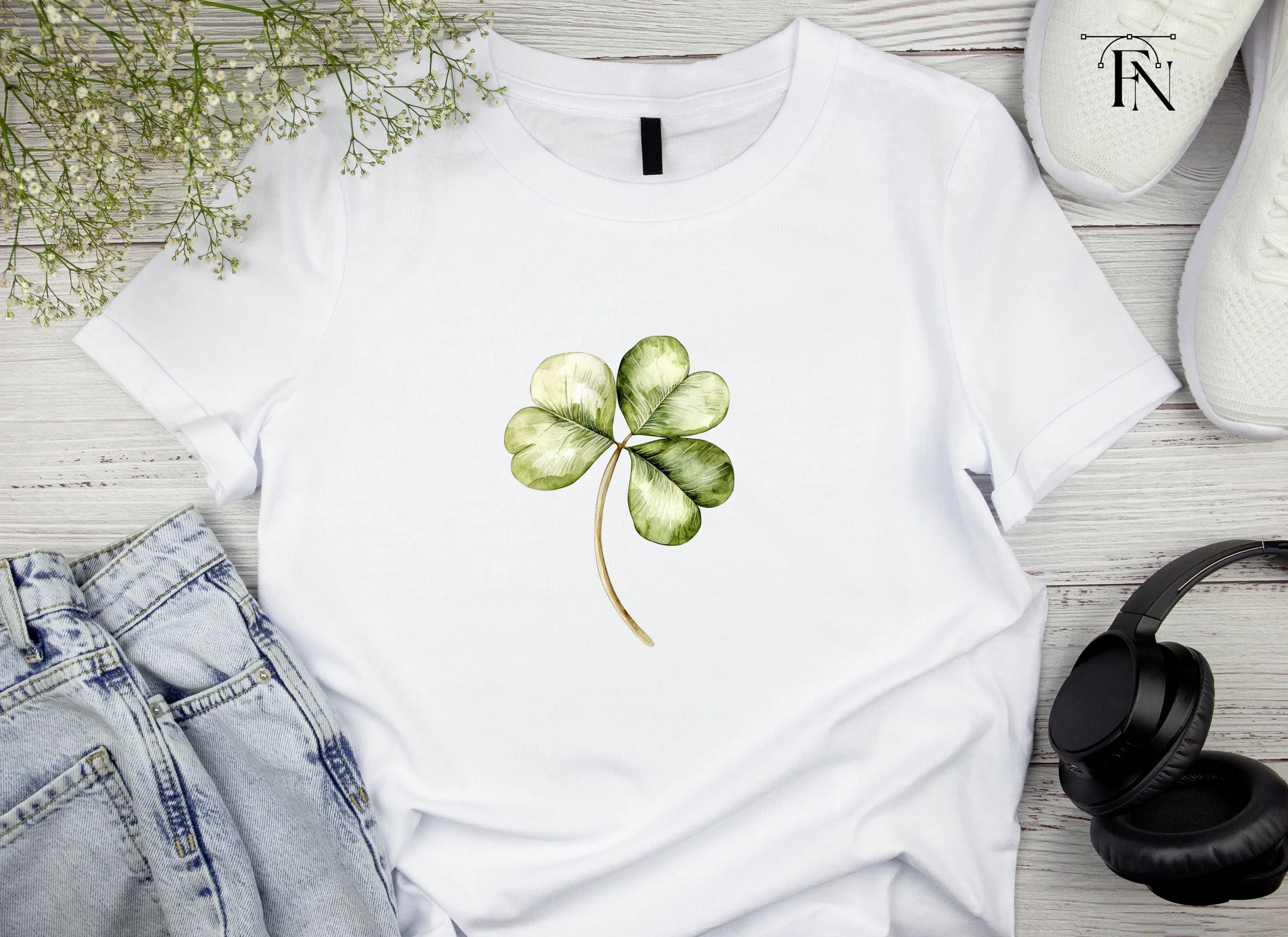 Lucky Clover Clipart Bundle