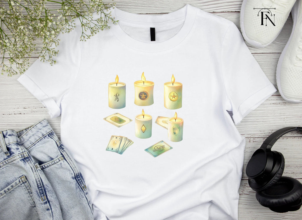 Magical Candles and Tarot Cards Clipart Bundle