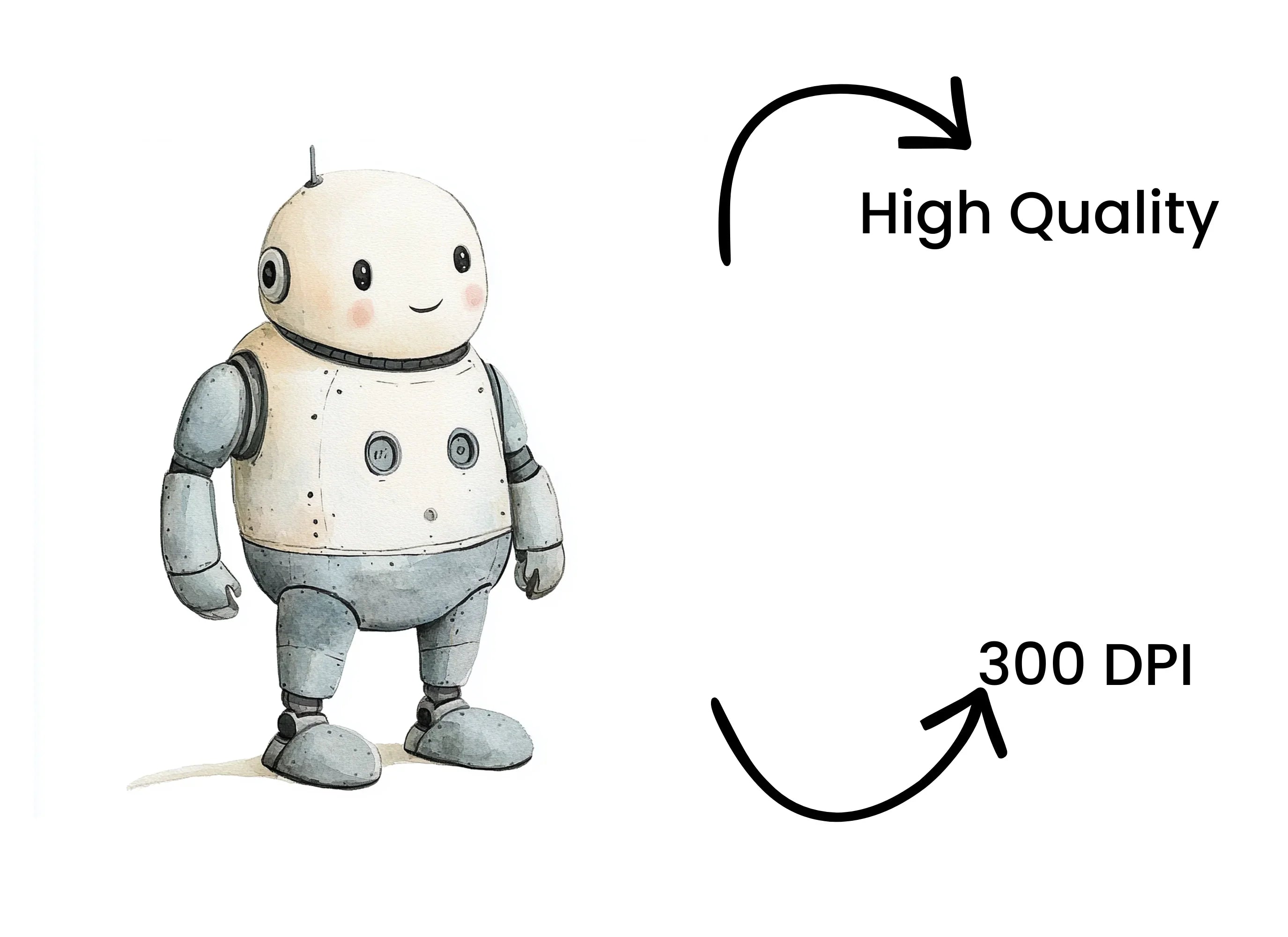 Cute Robot Clipart Bundle