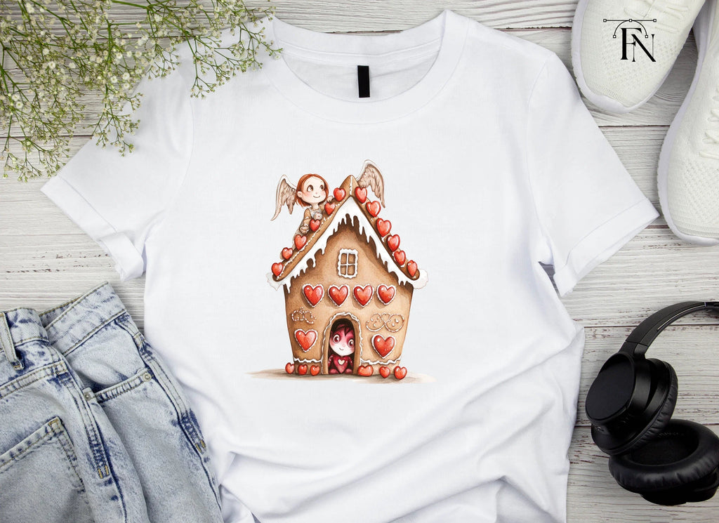 Gingerbread House Angel Clipart Bundle