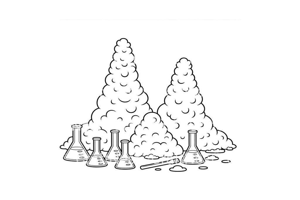 Science Experiments Volcanoes Coloring Books