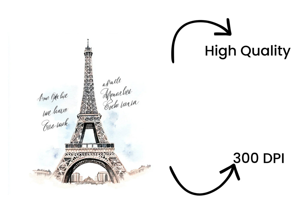 Eiffel Tower Clipart Bundle