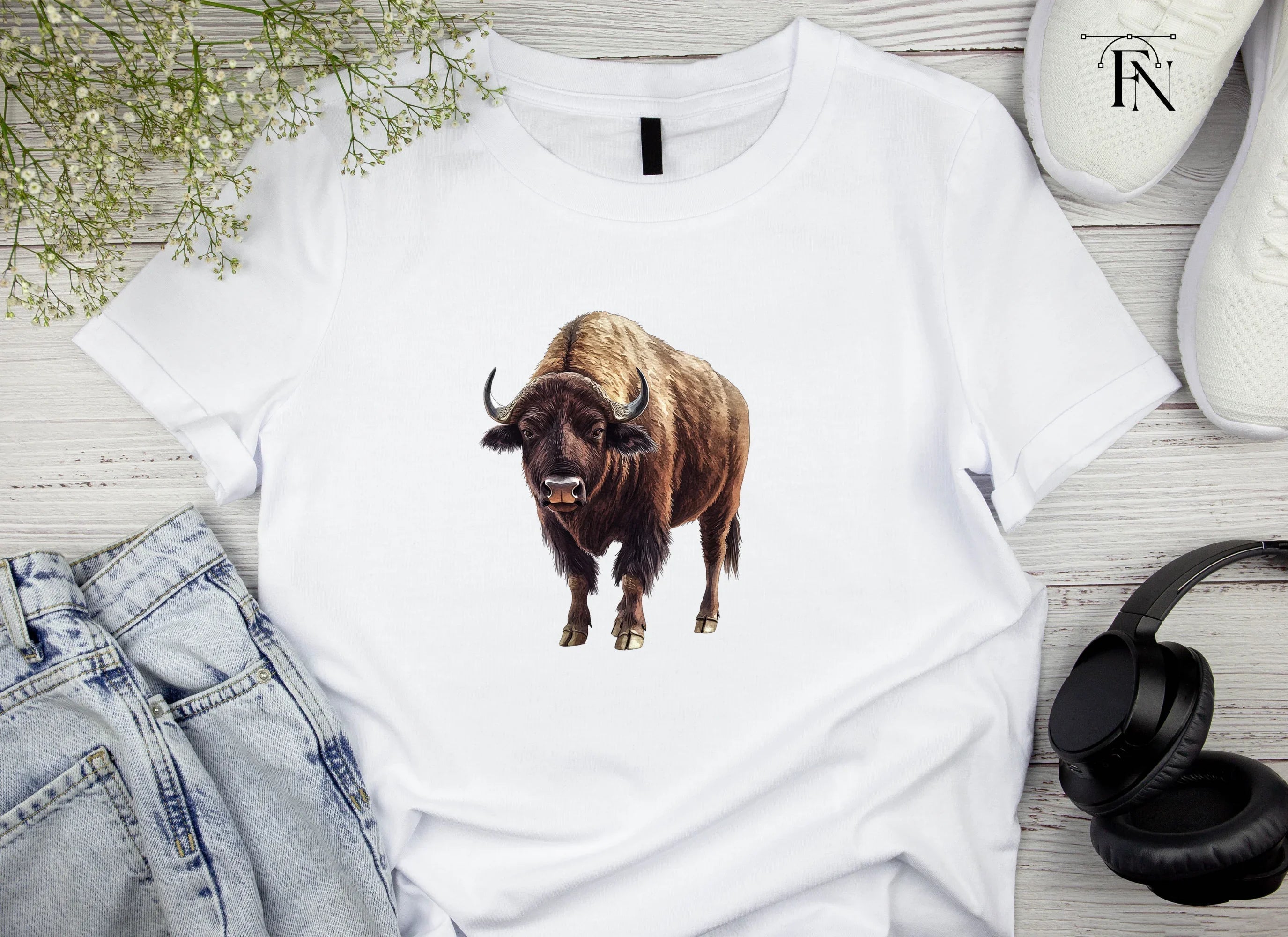 Majestic American Bison Clipart Bundle