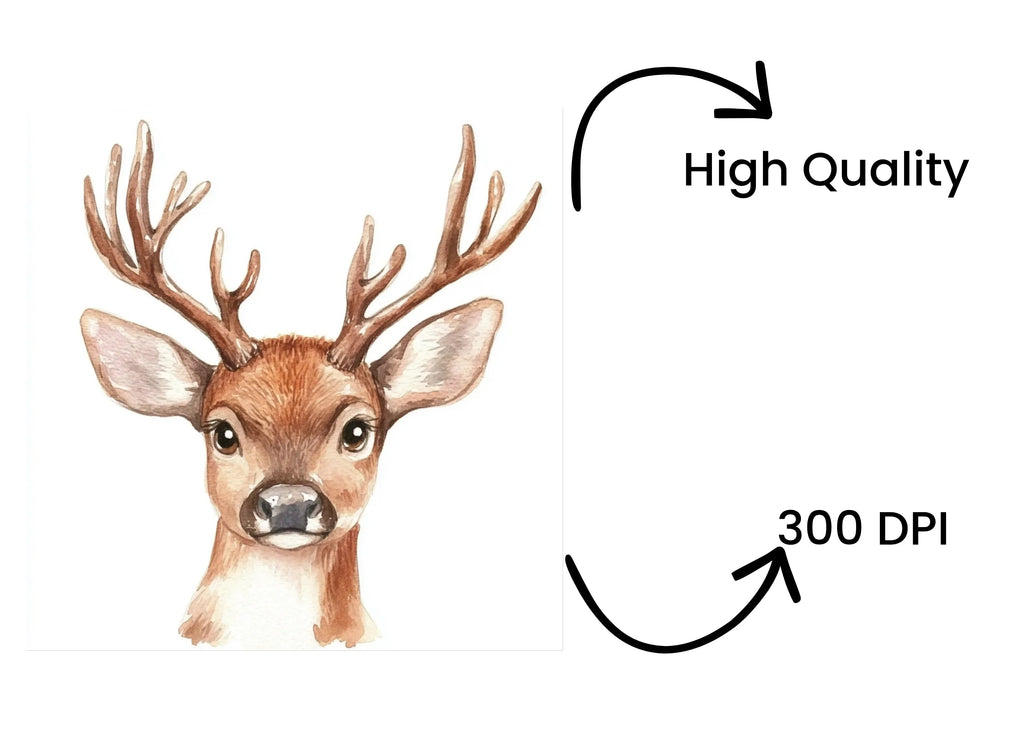 Sweet Fawn Duo Clipart Bundle