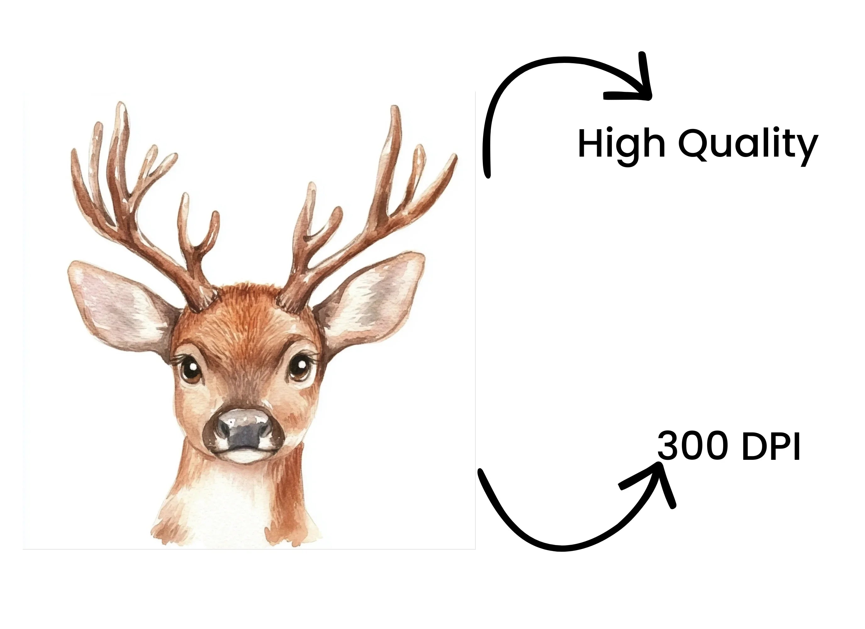 Sweet Fawn Duo Clipart Bundle
