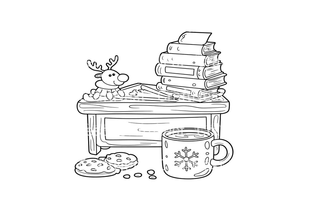Santa Claus Christmas Desk Coloring Books
