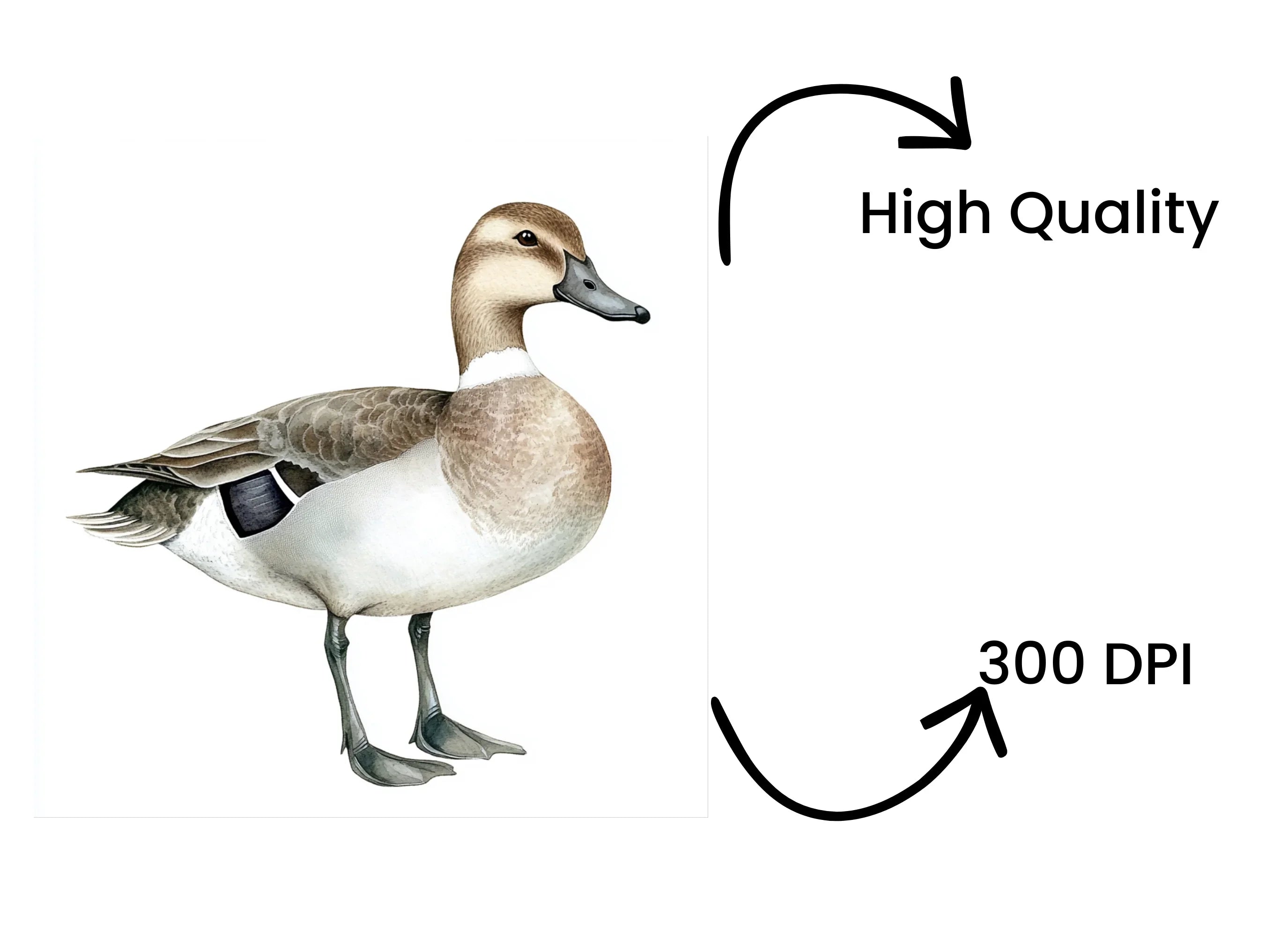 Realistic Duck Clipart Bundle
