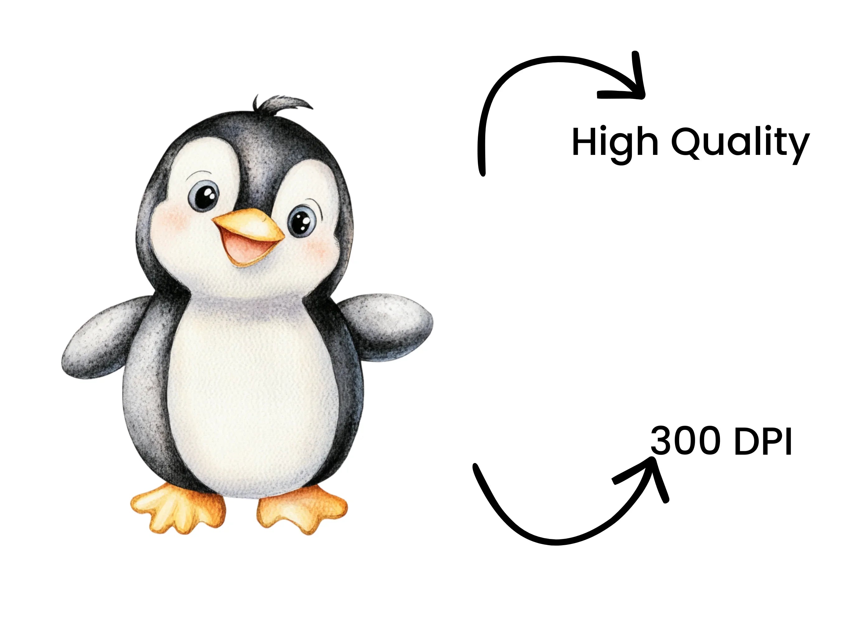 Charming Penguin Clipart Bundle