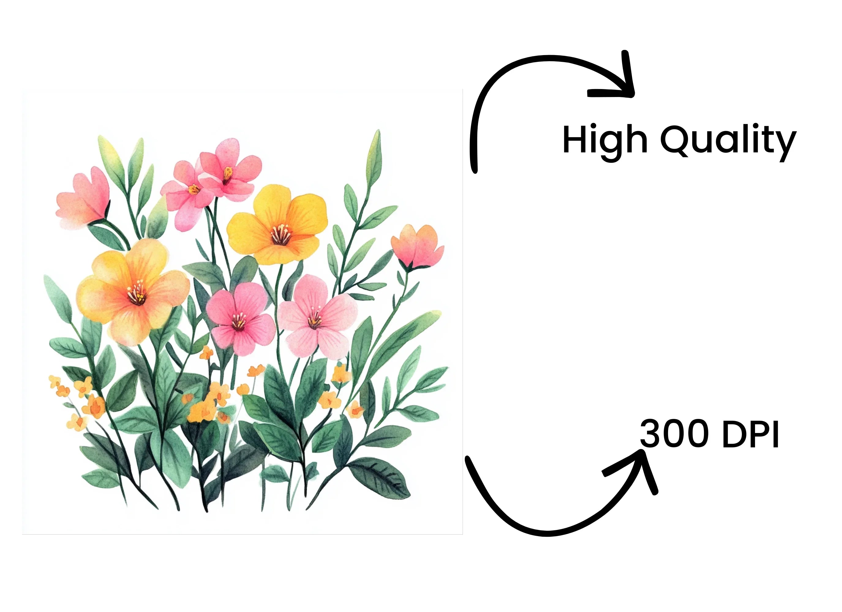 Spring Flower Clipart Bundle