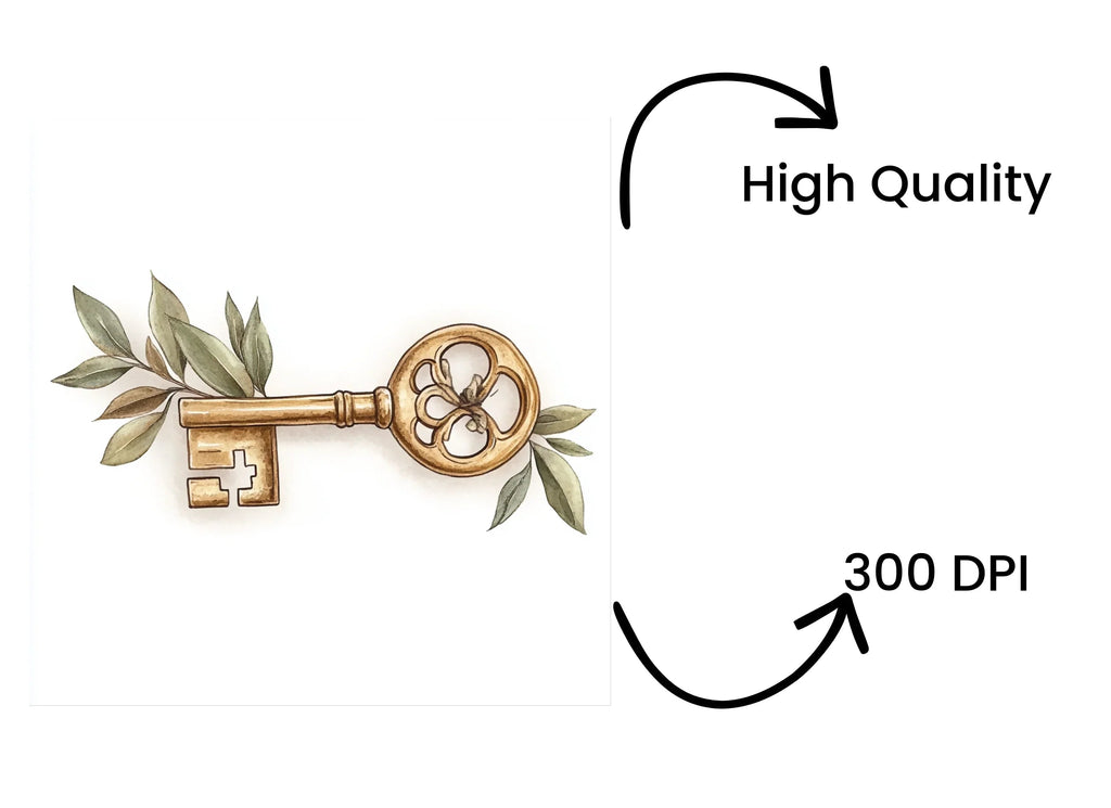 Olive Branch Keys Clipart Bundle