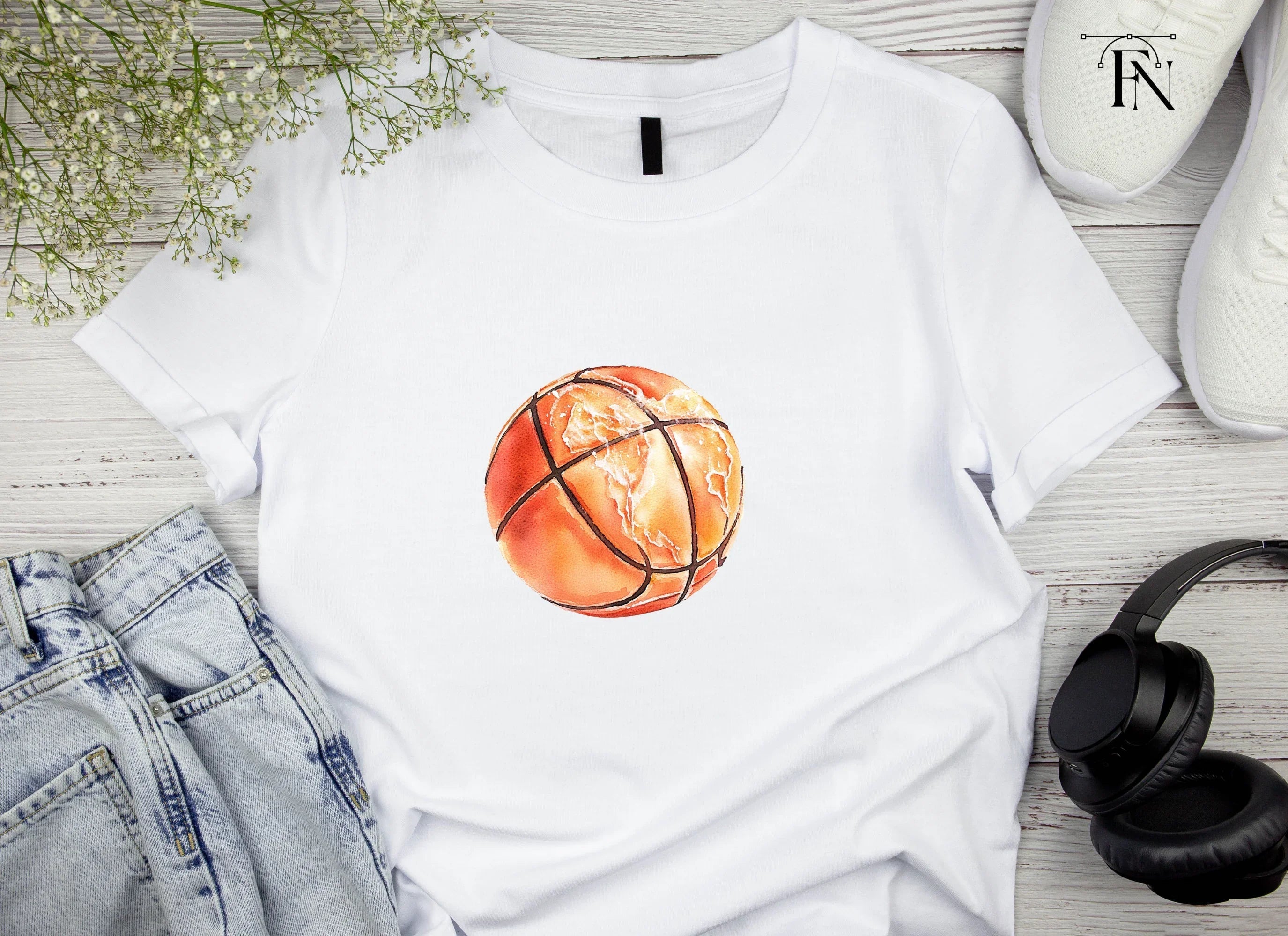 Basketball Splashes Clipart Bundle