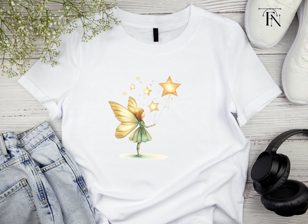 Fairy Holding Star Wand Clipart Bundle